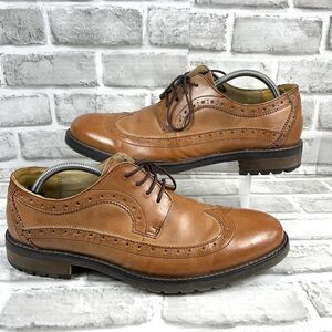 Steve Madden Remaine Men’s Size 11 Brown Leather Wingtip Oxfords Shoes